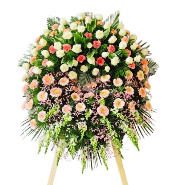 Composizione floreale funebre
